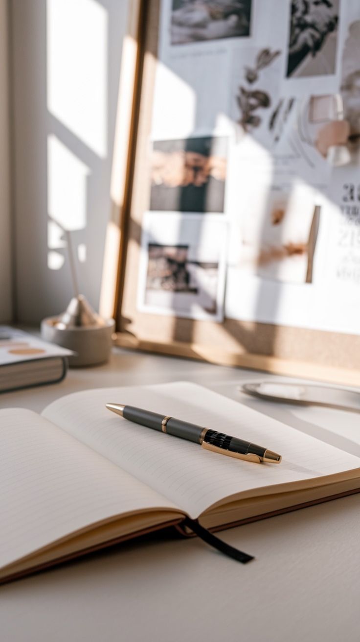 Goal setting notebook and planning